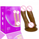 Фаллоимитатор. Двойной. Силикон. На присоске. photo 5