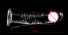 Большой Стеклянный Фаллоимитатор -21*4.5 см photo 3