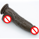 Фалоімітатор кавового кольору, 21 см * 5 см photo 3