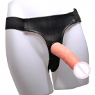 Трусики с фаллоимитатором. Анальная пробка. Кожа. photo 2
