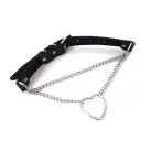 Чокер на шию Серце Art of Sex - Paris, з натуральної шкіри, колір Чорний photo 2