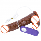 Силіконовий Коричневий Вібратор Фалоімітатор photo 4