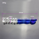 Скляний фалоімітатор, 22х3.3 см photo 2