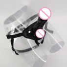 Страпон с большим черным фаллоимитатором, 235*55 мм photo 5