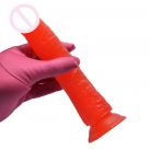 Фаллоимитатор. Реалистичный. Силикон. На присоске. Красный. photo 4