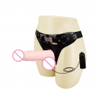 Трусики с фаллоимитатором. Вибрационные. Мульти-скорость. photo 2