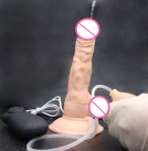 Електричний фалоімітатор із вібрацією, що випускає воду. photo 4