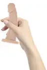 Изогнутый фаллоимитатор на присоске ADDICTION — Edward 6″ Curved Dong, вибропуля в подарок photo 4
