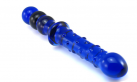 Синий стеклянный фаллоимитатор Butt Plug 225*33 мм photo 1