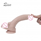 Фаллоимитатор. Реалистичный. Силикон. На присоске. 19 см. photo 4