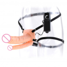 Страпон-вибратор с двойным фаллоимитатором photo 2