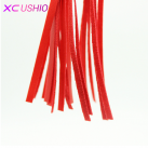 Короткая плеть с кисточками из искусственной кожи для БДСМ, цвет красный photo 4