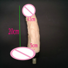 Фалоімітатор для секс машини. Реалістичний. Силікон. З вібрацією. 21х4, 5 см. photo 1