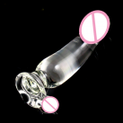 Стеклянный мужской фаллоимитатор photo 2