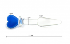 Анальный плагин стеклянный с сердечком photo 3