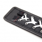 Хлопалка Handdle Flogger из искусственной кожи с рукояткой со стразами photo 4