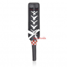 Хлопалка Handdle Flogger из искусственной кожи с рукояткой со стразами photo 2