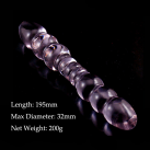 Двусторонний фаллоимитатор стеклянный photo 3