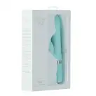 Розкішний кролик з ротацією та вібрацією Pillow Talk Lively Teal, кристал Сваровскі, потрійний відро photo 10