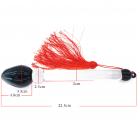 Анальный плагин с красным хвостом, 22.5 см photo 3