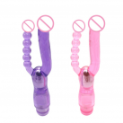 Фаллоимитатор. Двойной. Силикон. С вибрацией. photo 2