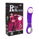 Фаллоимитатор с вибрацией и кольцом 7 Режимов photo 3