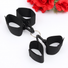 Черный наручники на руки и ноги для связывания из нейлона photo 5