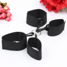 Черный наручники на руки и ноги для связывания из нейлона photo 6