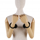 Черные наручники из нержавеющей стали с замком photo 1