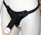  Черный Силиконовый фаллоимитатор на ремнях, 145*35 мм photo 2