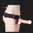 Большой реалистичный фаллоимитатор с ремнями photo 2