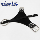 Черные кожанные стринги photo 1