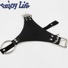 Черные кожанные стринги photo 6