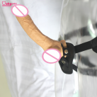 Фаллоимитатор черный с ремнями photo 1