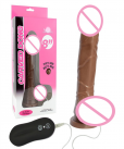 Фаллоимитатор реалистичный с 10 скоростями вибрации photo 2