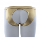 Женские сексуальные трусики открытые сзади, цвет золотистый photo 2