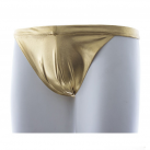 Женские сексуальные трусики открытые сзади, цвет золотистый photo 4