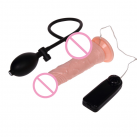 Фалоімітатор реалістичний надуною з вібрацією, батарея: 2aa photo 2