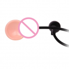 Фалоімітатор реалістичний надуною з вібрацією, батарея: 2aa photo 3