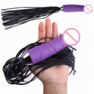 Фаллоимитатор с кожаной плеткой photo 2