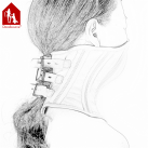 Маска на ремнях. Белая. Кожа. photo 3