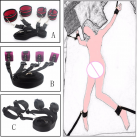 4 наручника и ремни для фиксации photo 2