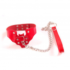 Комплект БДСМ (маска на глаза + кляп + воротник на шею+ flogger перо + наручники) photo 5