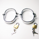 Наручники на ноги из нержавеющей стали с замком photo 4