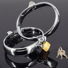 Наручники на ноги из нержавеющей стали с замком photo 2