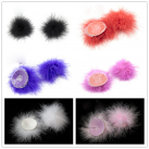 Пушистые наклейки на соски для БДСМ photo 1