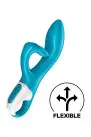 Вібратор-кролик із потрійним відростком Satisfyer Embrace me Turquoise, 2 мотори, діаметр 3,6 см photo 3