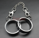 Наручники из нержавеющей стали с замком Silver photo 5