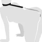 Анальний гак із нашийником з натуральної шкіри Art of Sex - Anal hook, Чорний photo 3