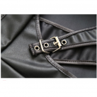 Эксклюзивные сексуальные черные трусики-юбка из искусственной кожи photo 1